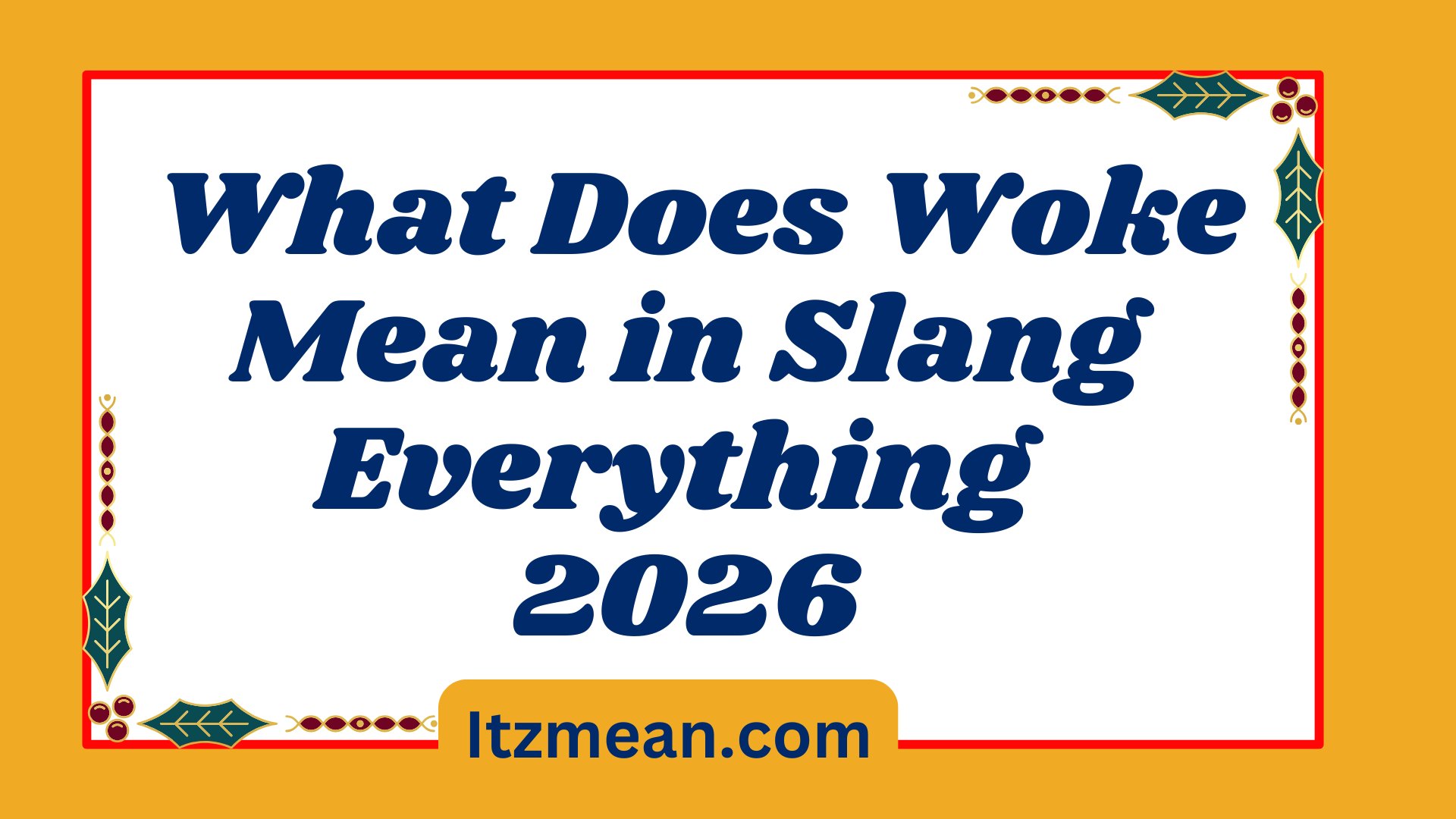 What Does Woke Mean in Slang Everything