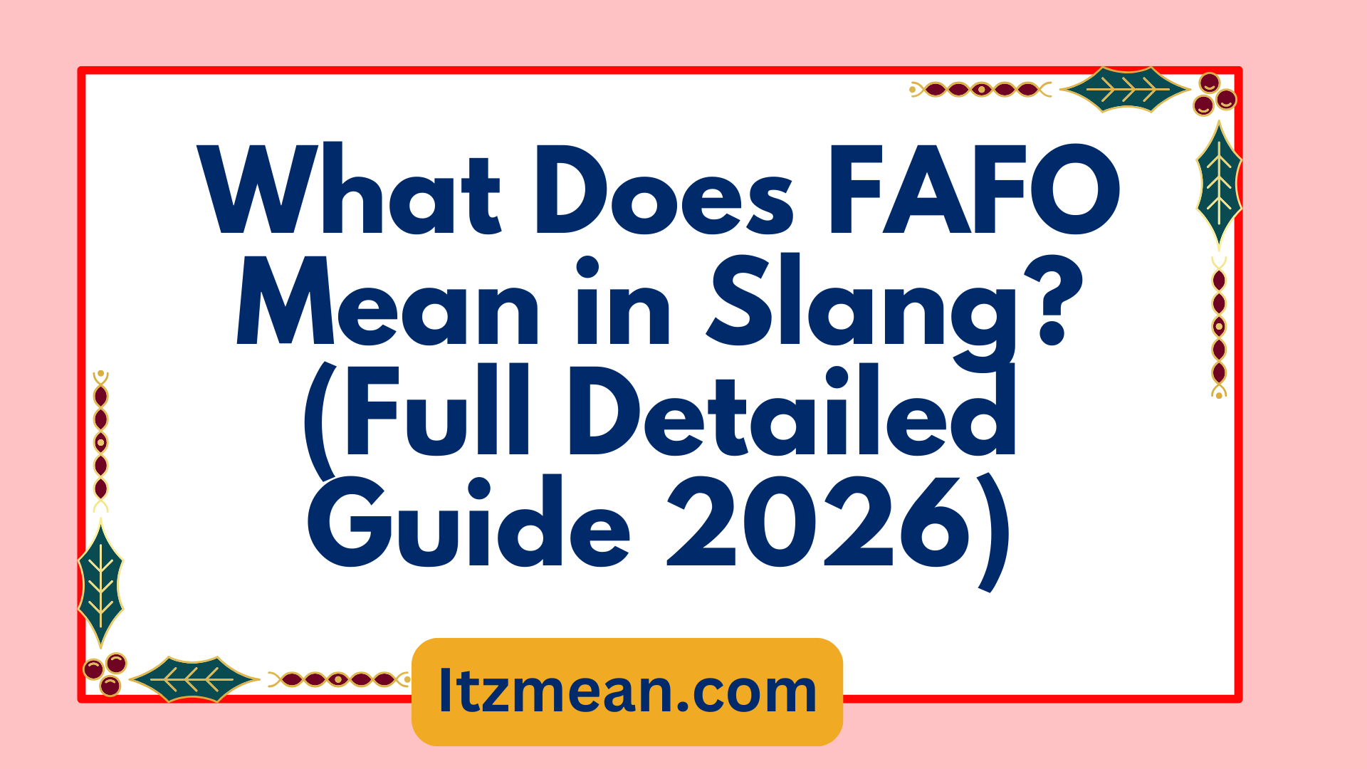 What Does FAFO Mean in Slang