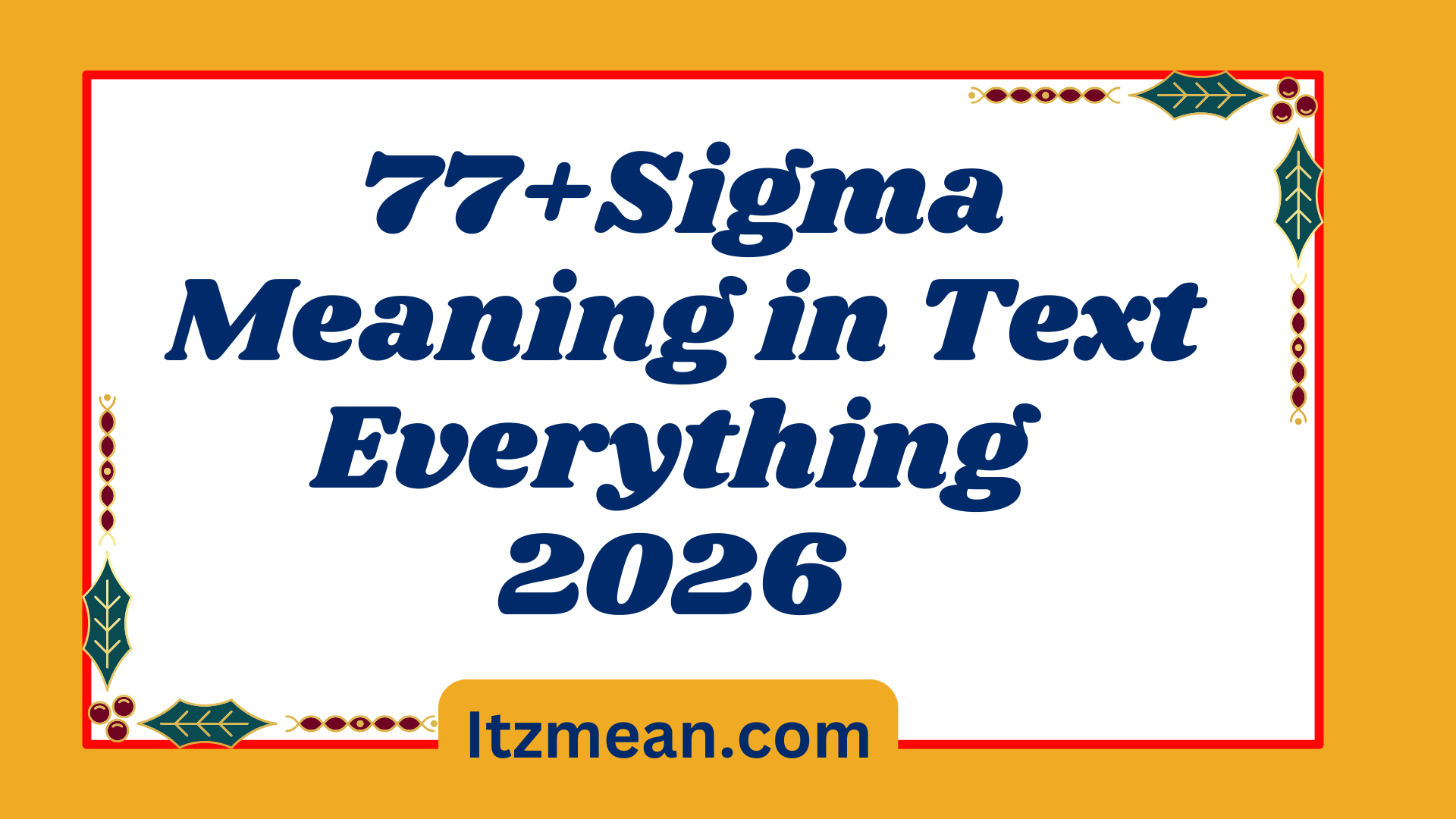 Sigma Meaning in Text Everything