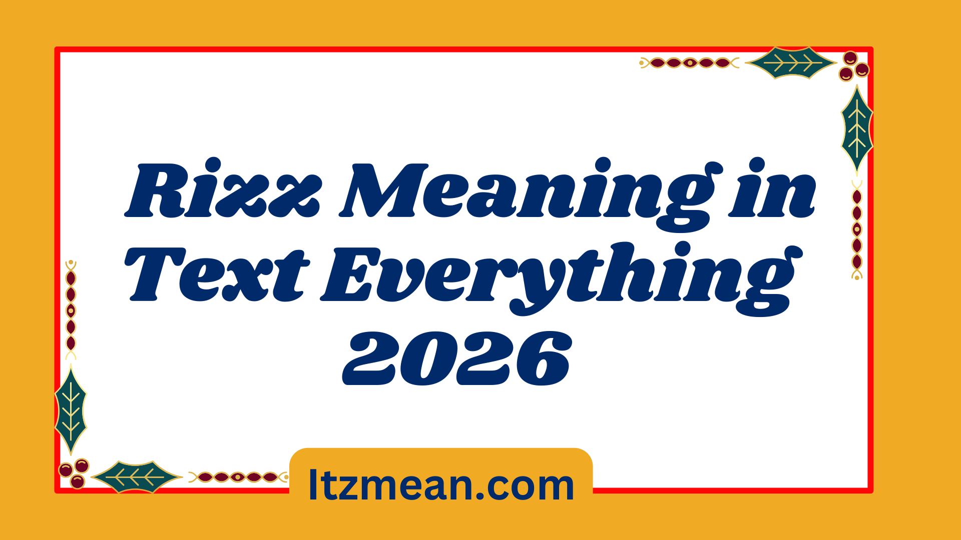 Rizz Meaning in Text Everything