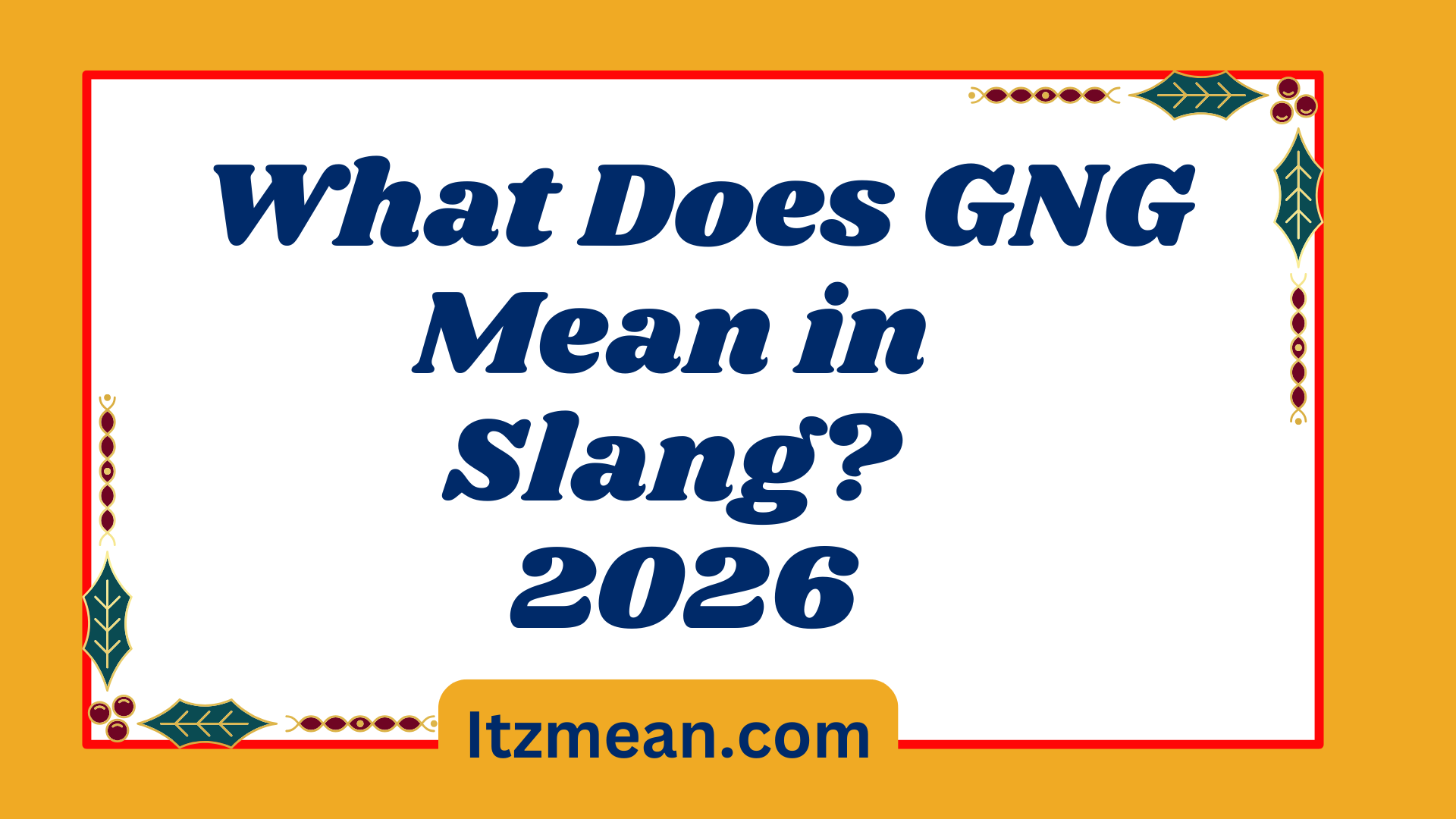 What Does GNG Mean in Slang