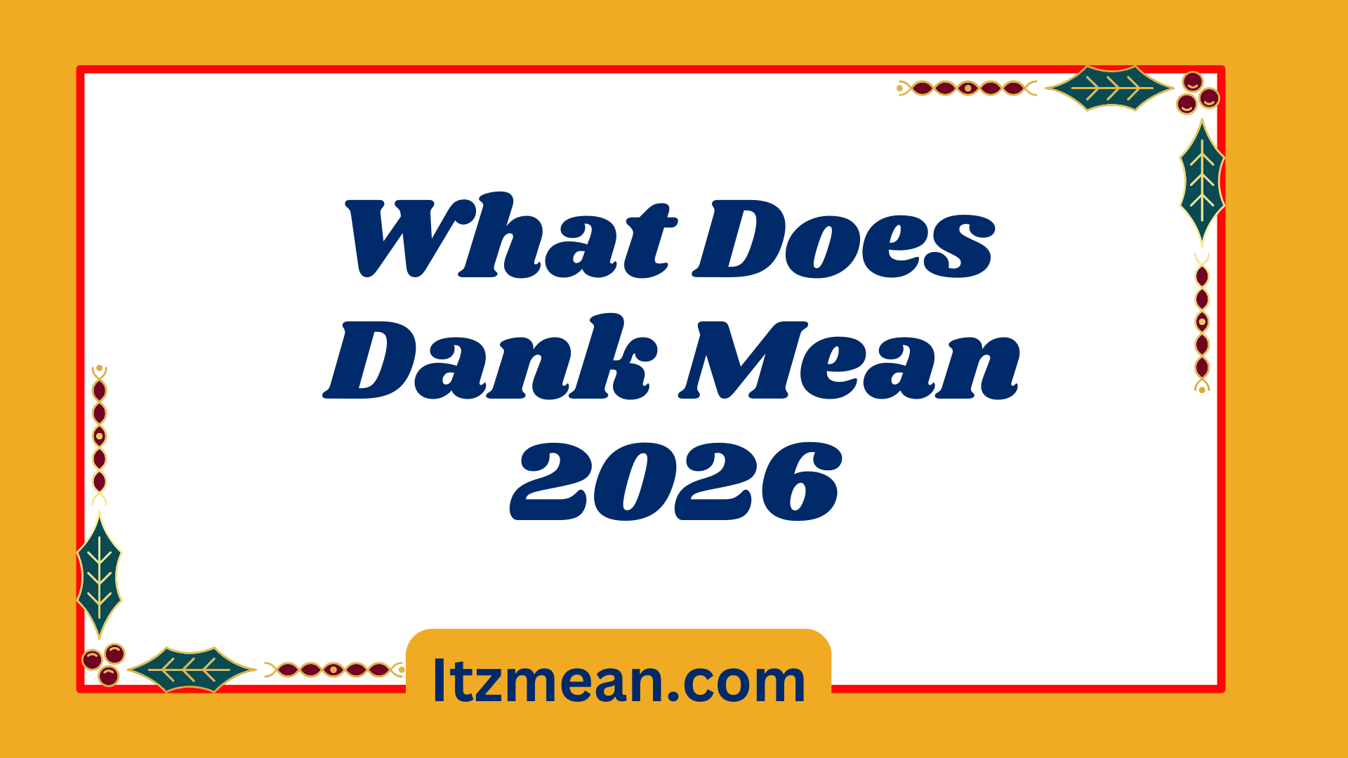 What Does Dank Mean2026