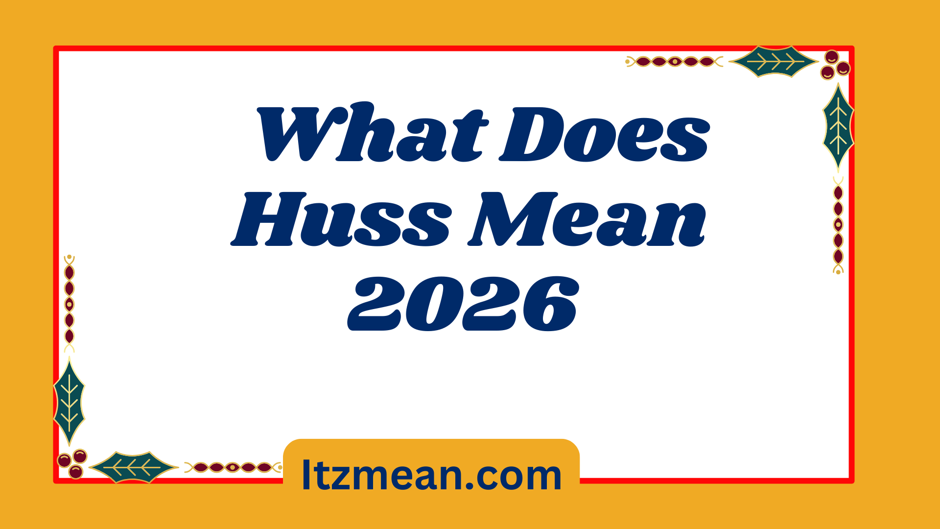Huss Mean2026