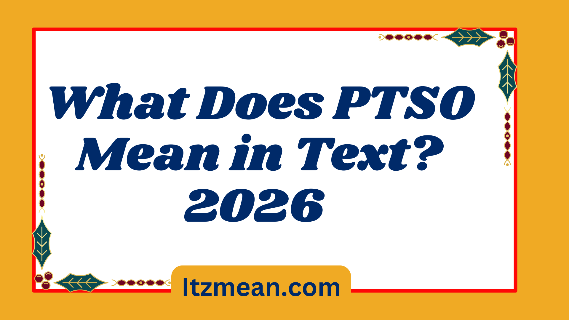 PTSO Mean 2026