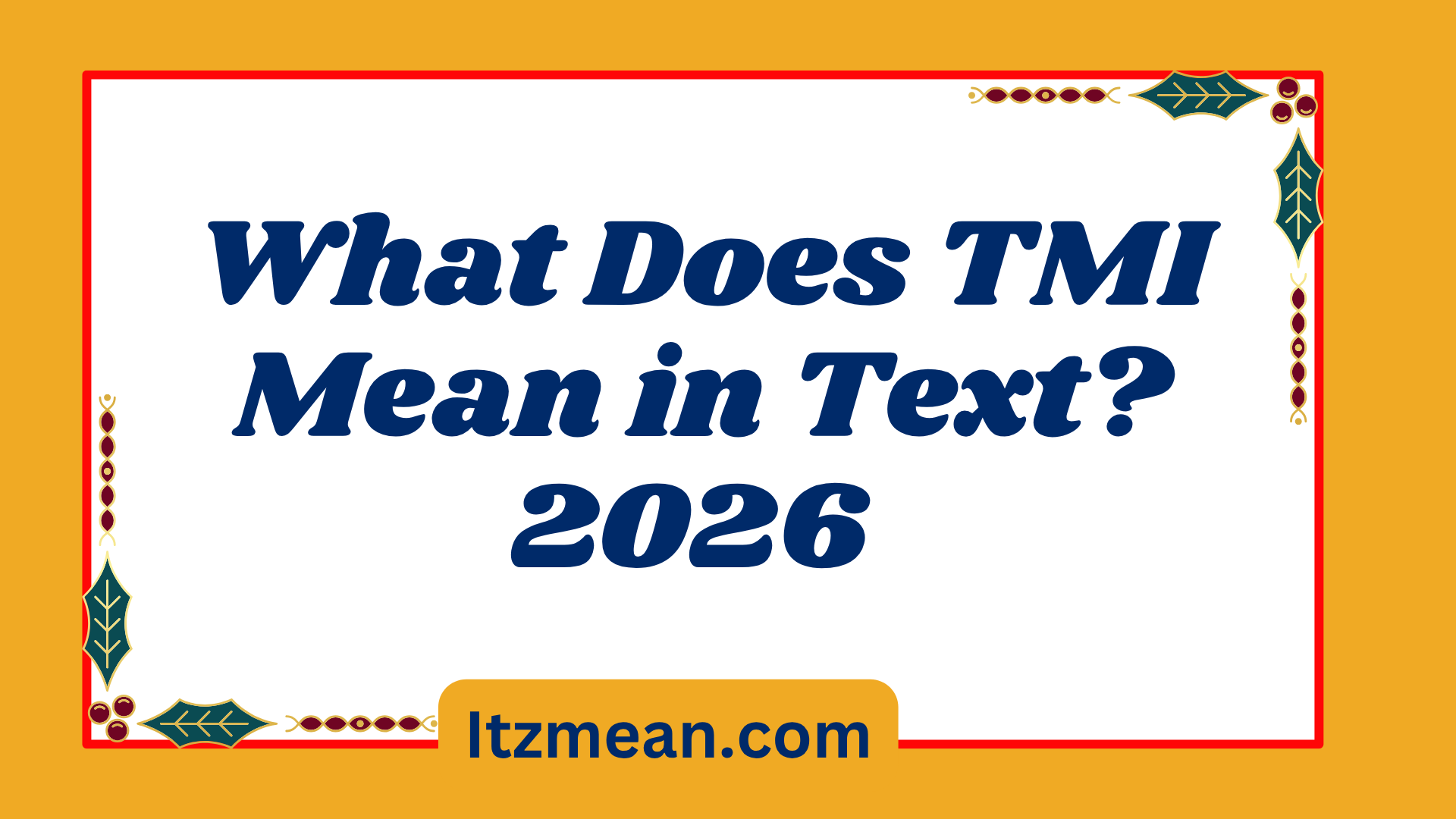 TMI Mean 2026