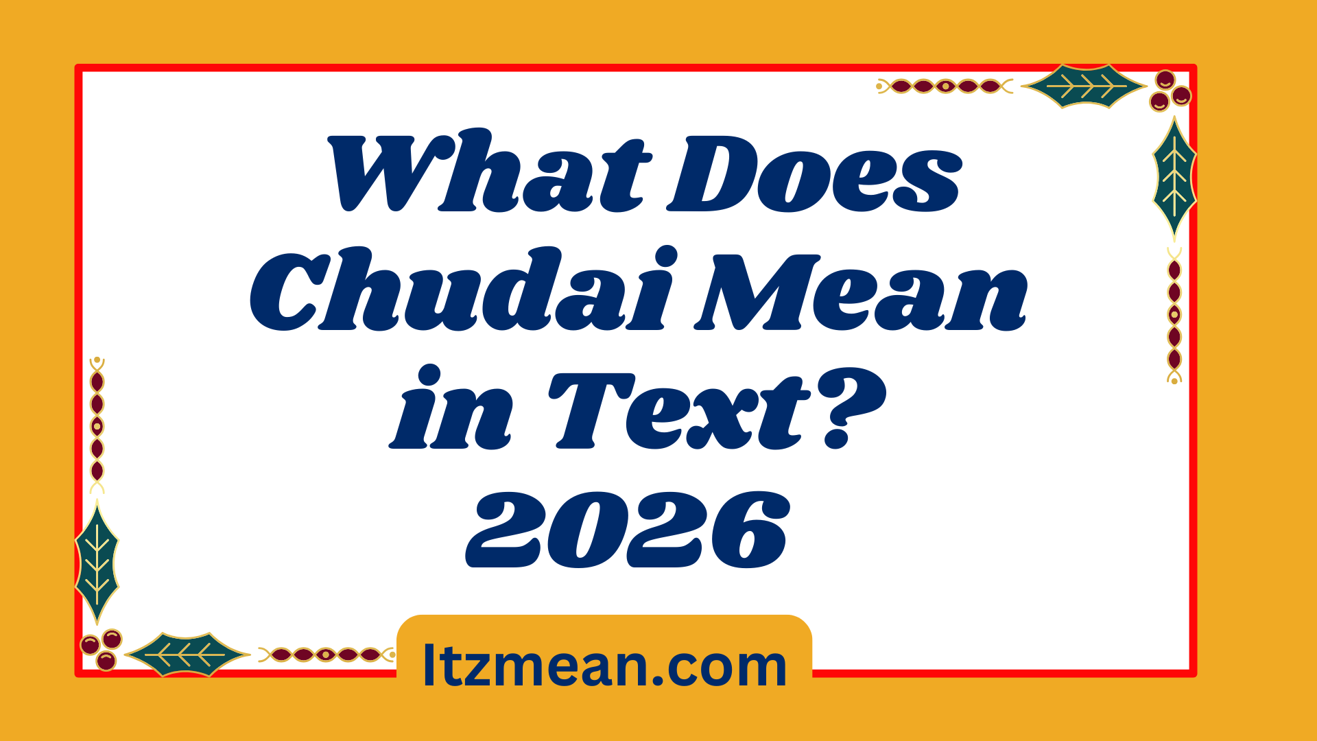 Chudai Mean2026