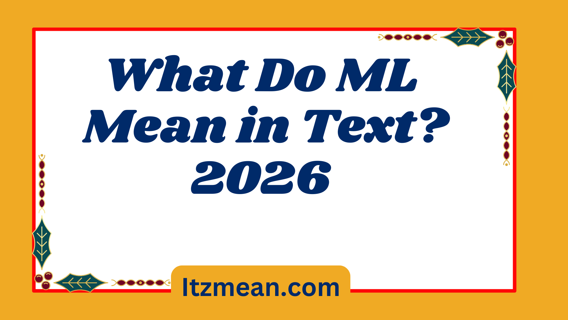 ML Mean2026