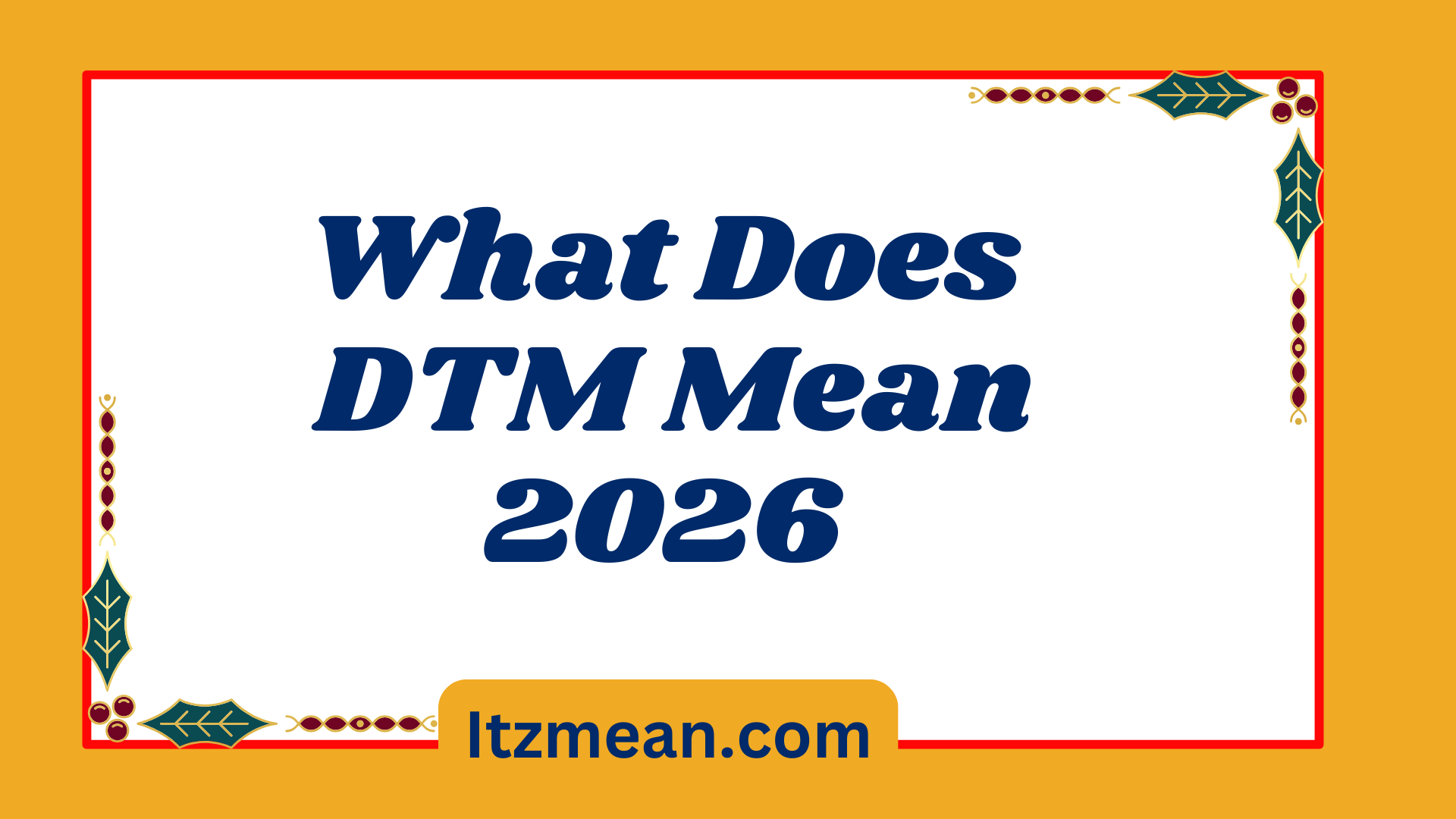 DTM Mean2026