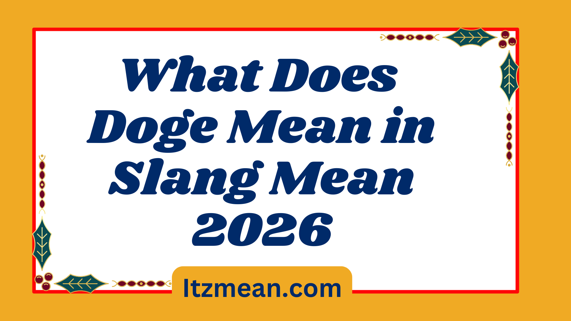 What Does Doge Mean2026